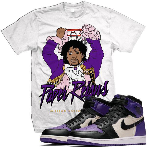 purple jordan shirt