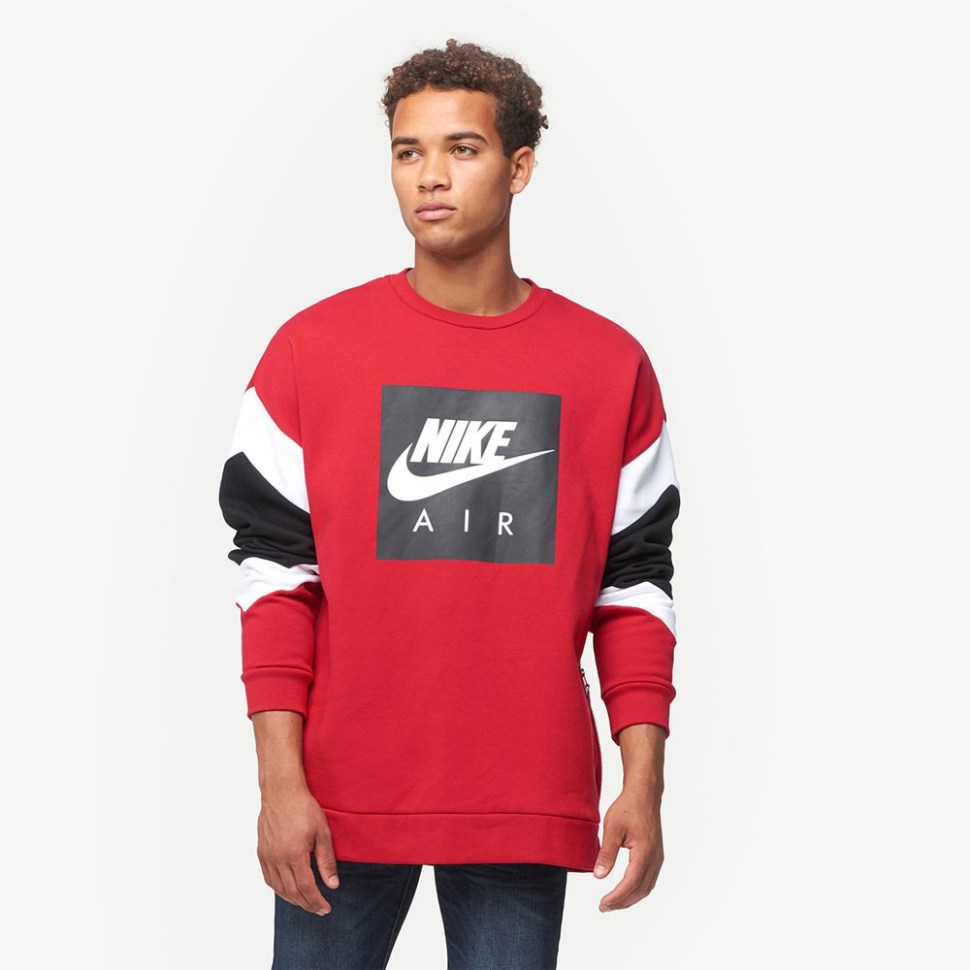 nike air sweater red