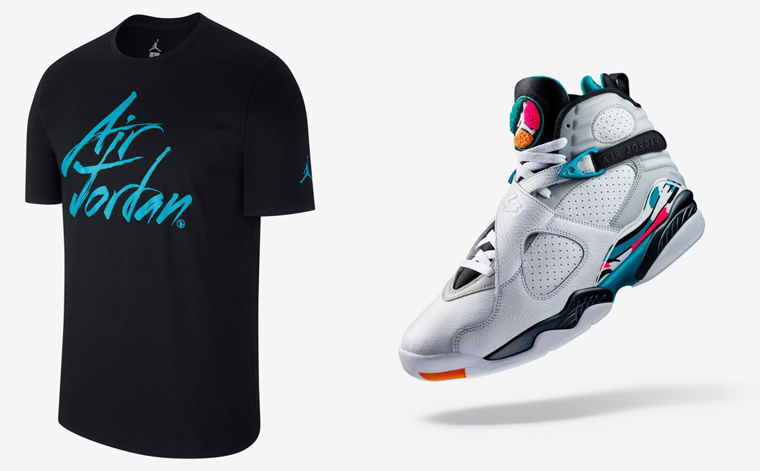 Air Jordan 8 South Beach Sneaker Shirt 