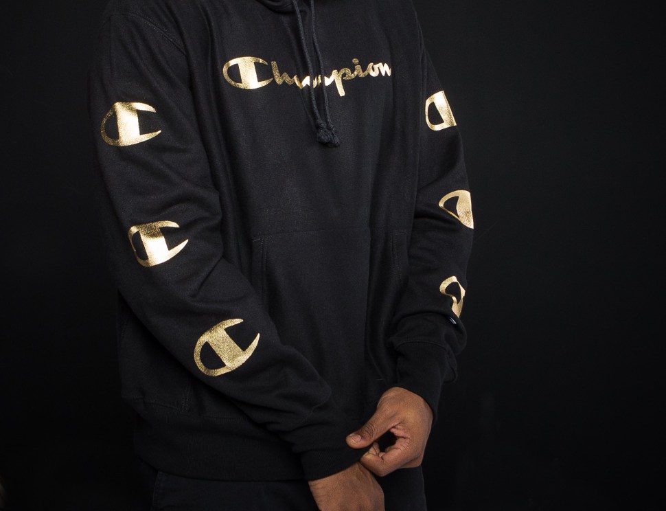 black and gold champion sweatsuit off 
