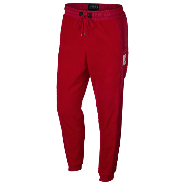 jordan-12-gym-red-sherpa-pants-red