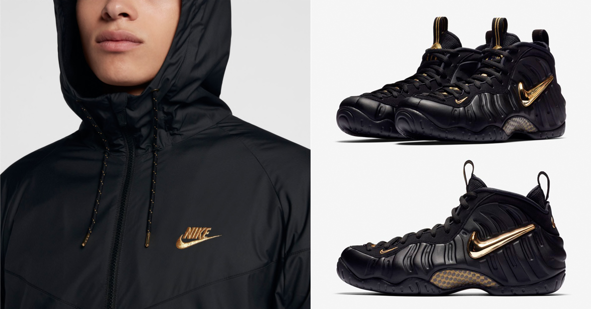 the black and gold foamposites