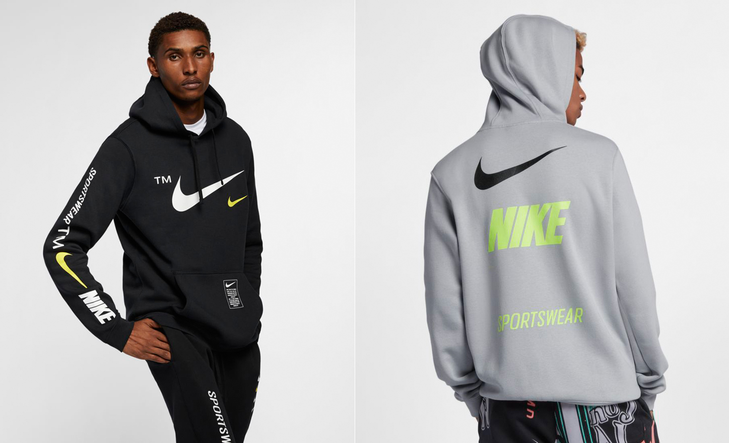 nike sportswear microbranding hoodie