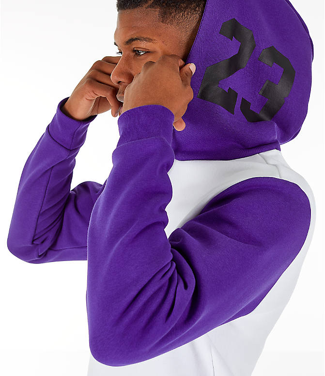purple and white jordan hoodie