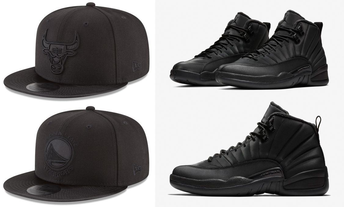 air-jordan-12-winterized-black-new-era-hats
