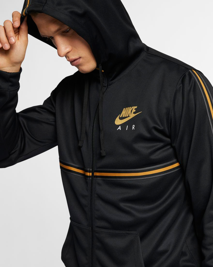 nike hoodie with gold logo