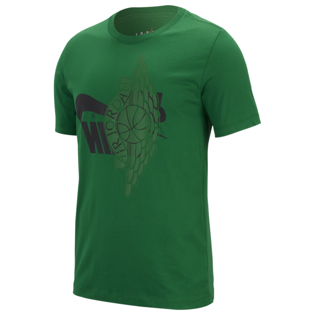 Air Jordan 1 Mid Pine Green Shirt Match 