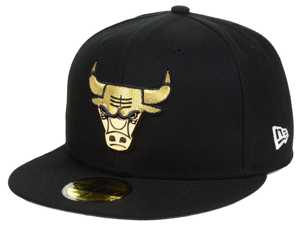 jordan-1-mid-black-gold-patent-bulls-hat-match-5