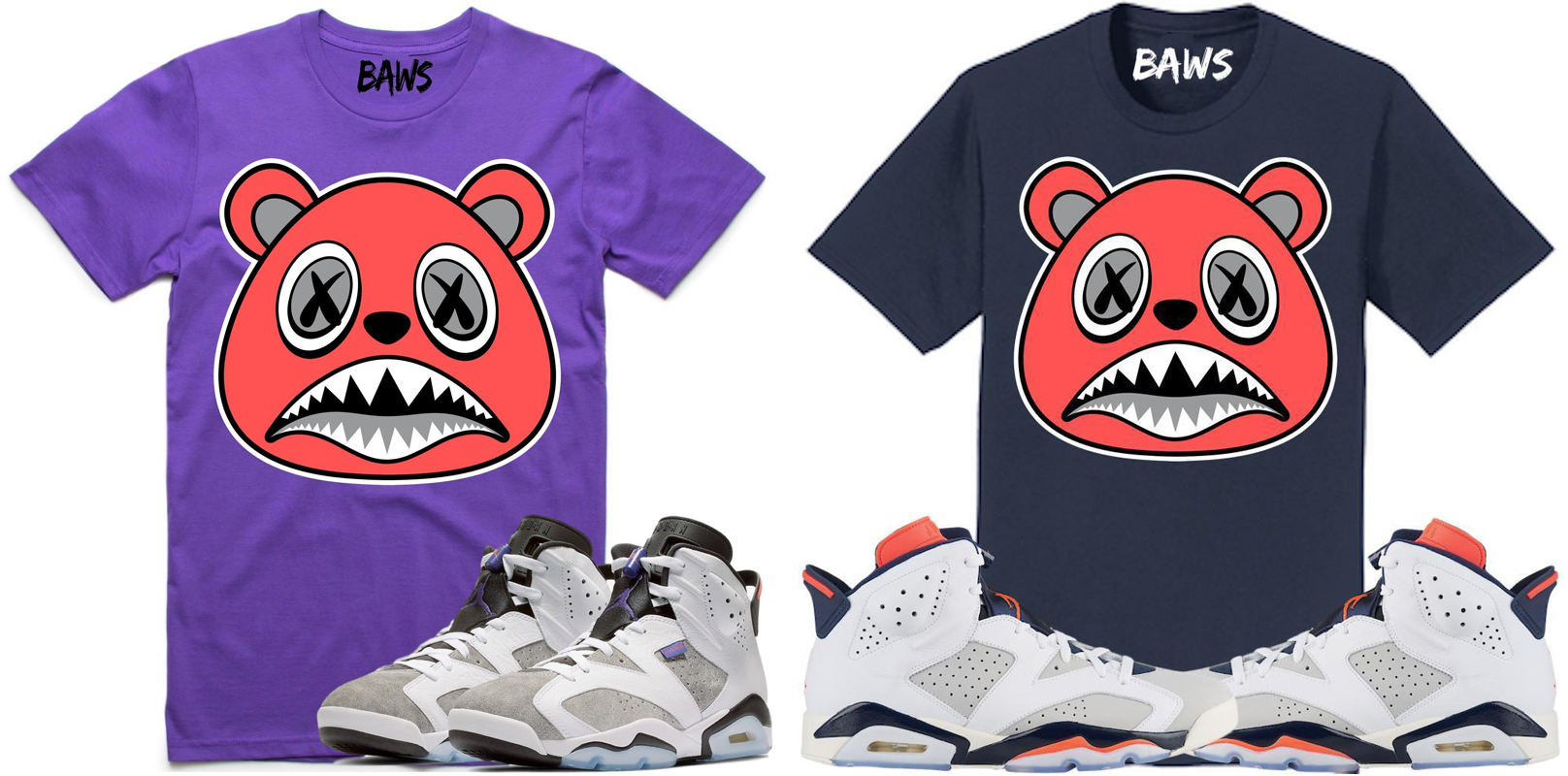 baws sneaker tees