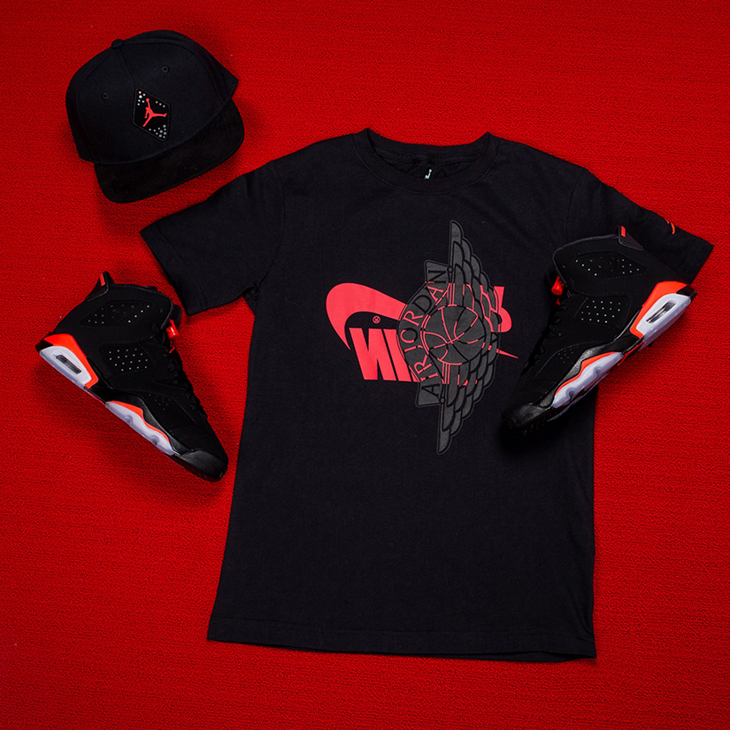 Air Jordan 6 Infrared Shirt and Hat Match | SneakerFits.com