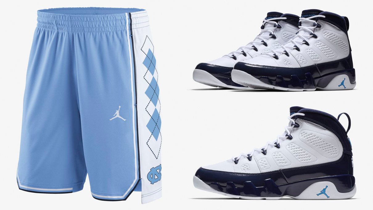 Air Jordan 9 UNC Sneaker Outfits 