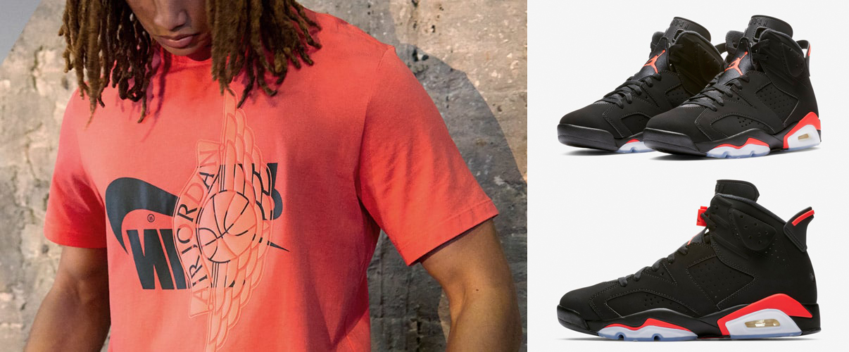 Air Jordan 6 Infrared Matching T Shirt | SneakerFits.com