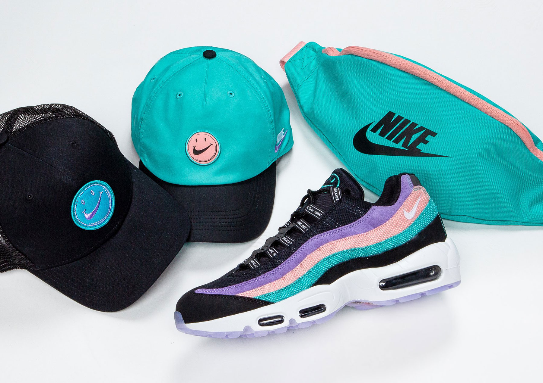 A Nike Day Hats Hip Pack and Sneakers 