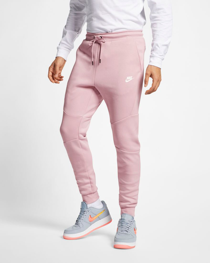pink nike tech fleece pants
