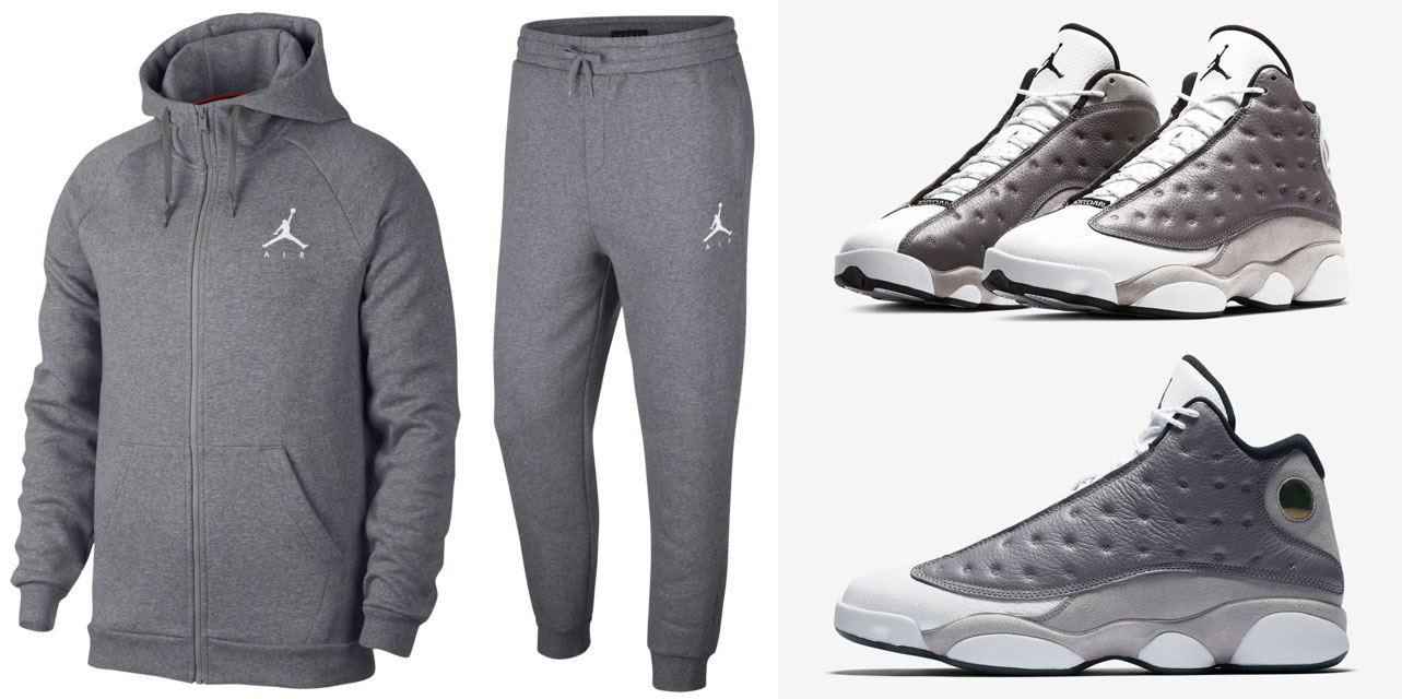 Air Jordan 13 Atmosphere Grey Clothing 