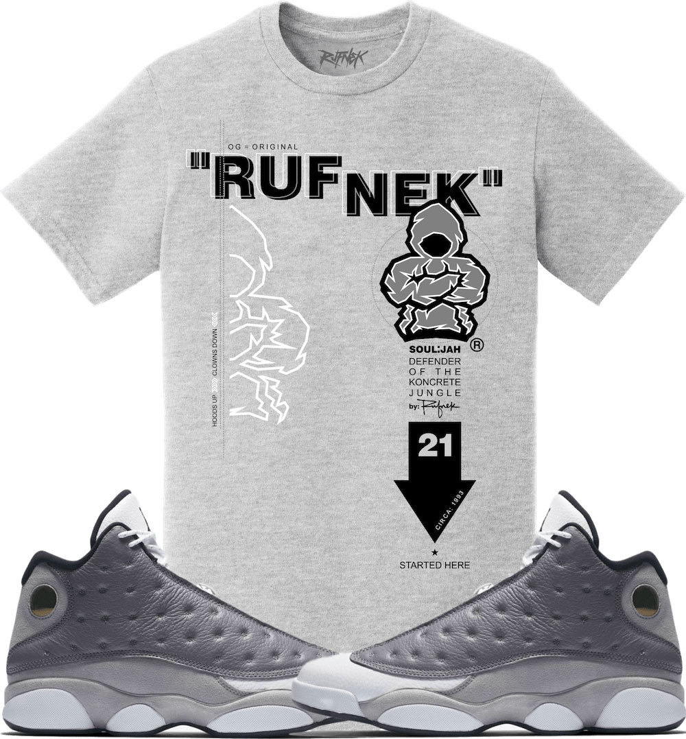 jordan 13 atmosphere grey shirt