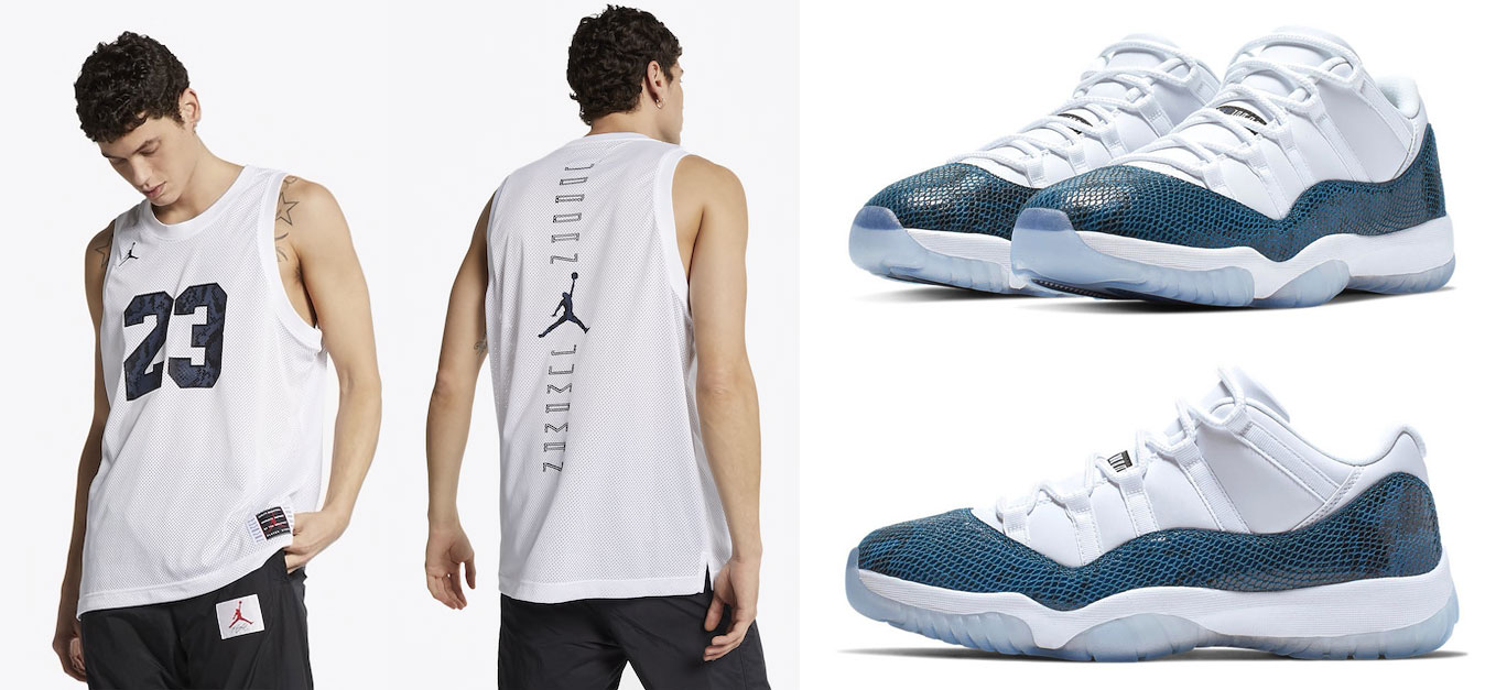 blue snakeskin 11s outfit