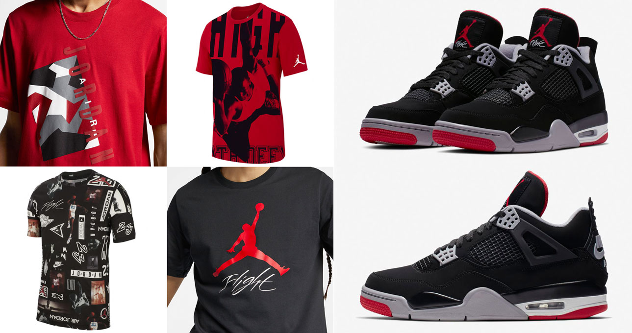 Shirts to Match the Air Jordan 4 Bred | Gov