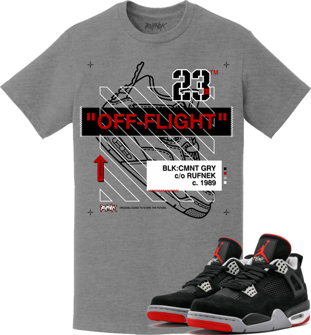 jordan 4 bred shirts