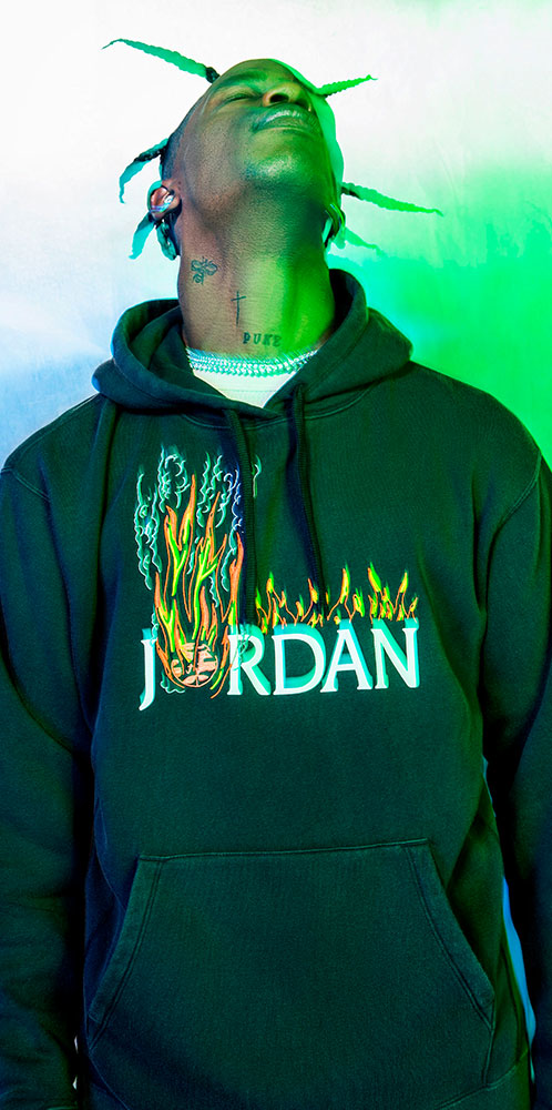 travis scott jordan hoodie green