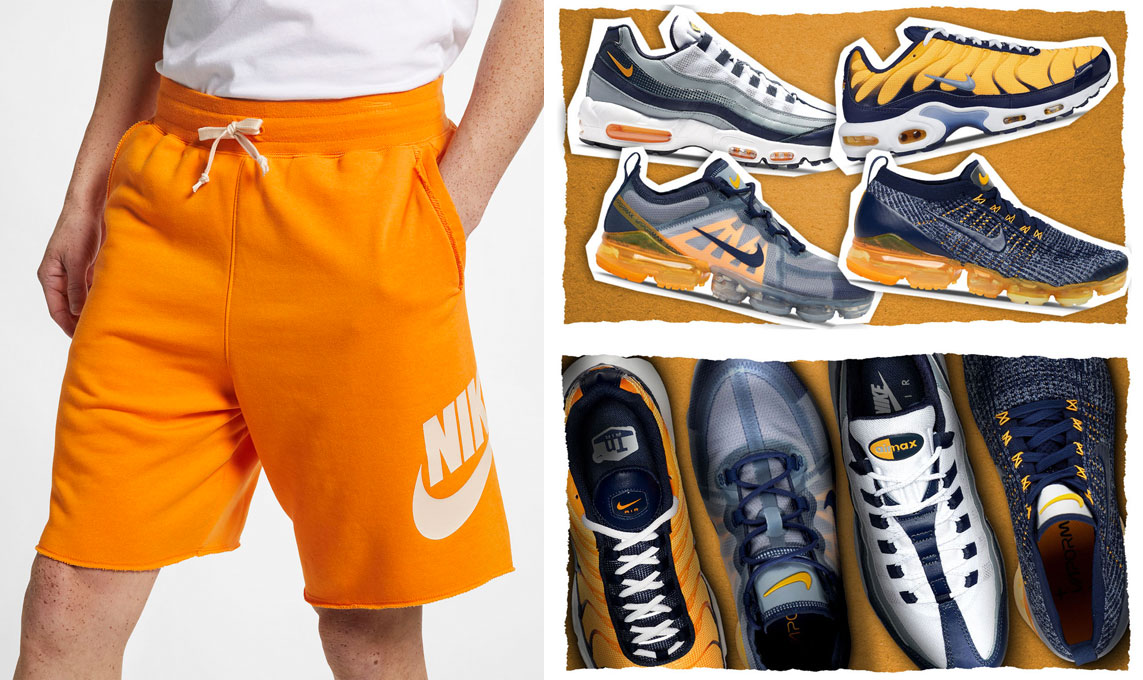 orange nike clothes