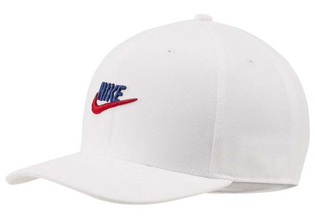 red and blue nike hat