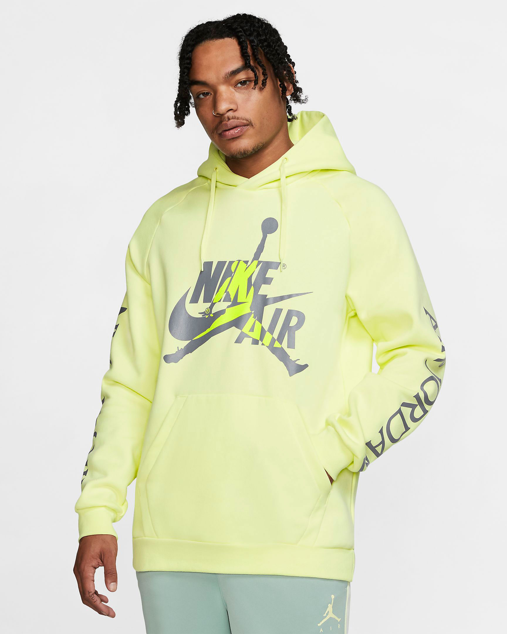 jordan neon hoodie