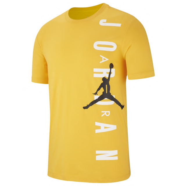 yellow air jordan shirt