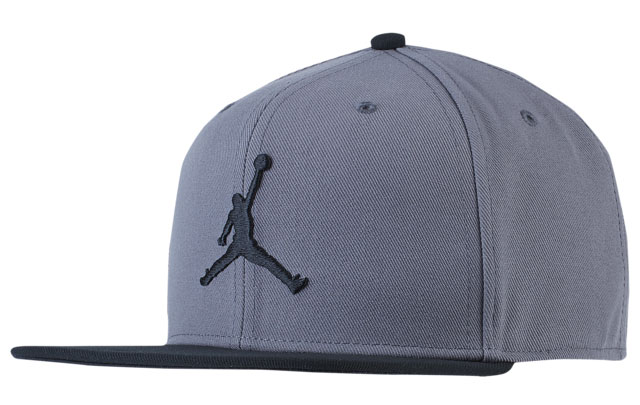 black and grey jordan hat