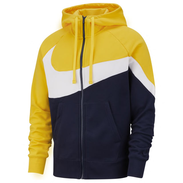 navy blue and yellow nike sweatsuit