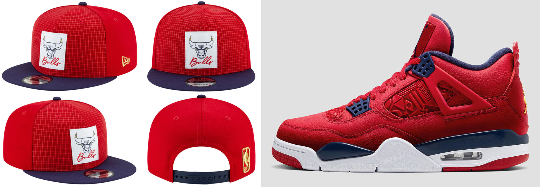 Air Jordan 4 FIBA Bulls Snapback Hat 