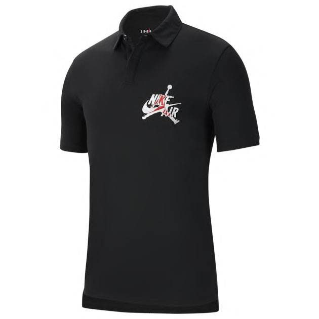 jordan-polo-shirt-black-white-red