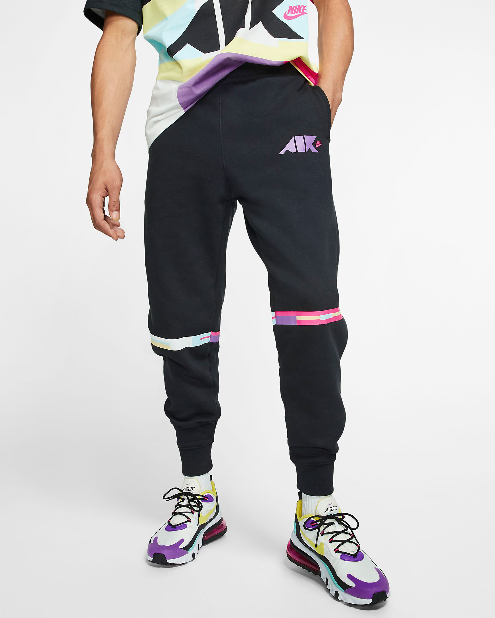 Nike Geometric Jogger Pants and Hoodie 
