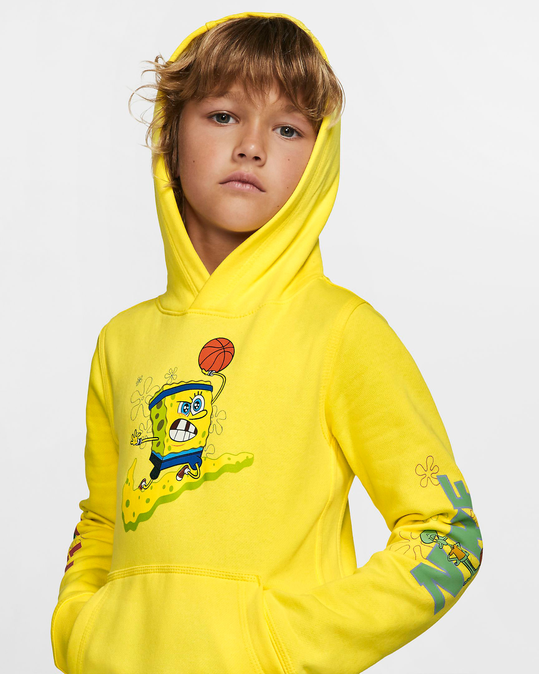 kyrie spongebob hoodie yellow