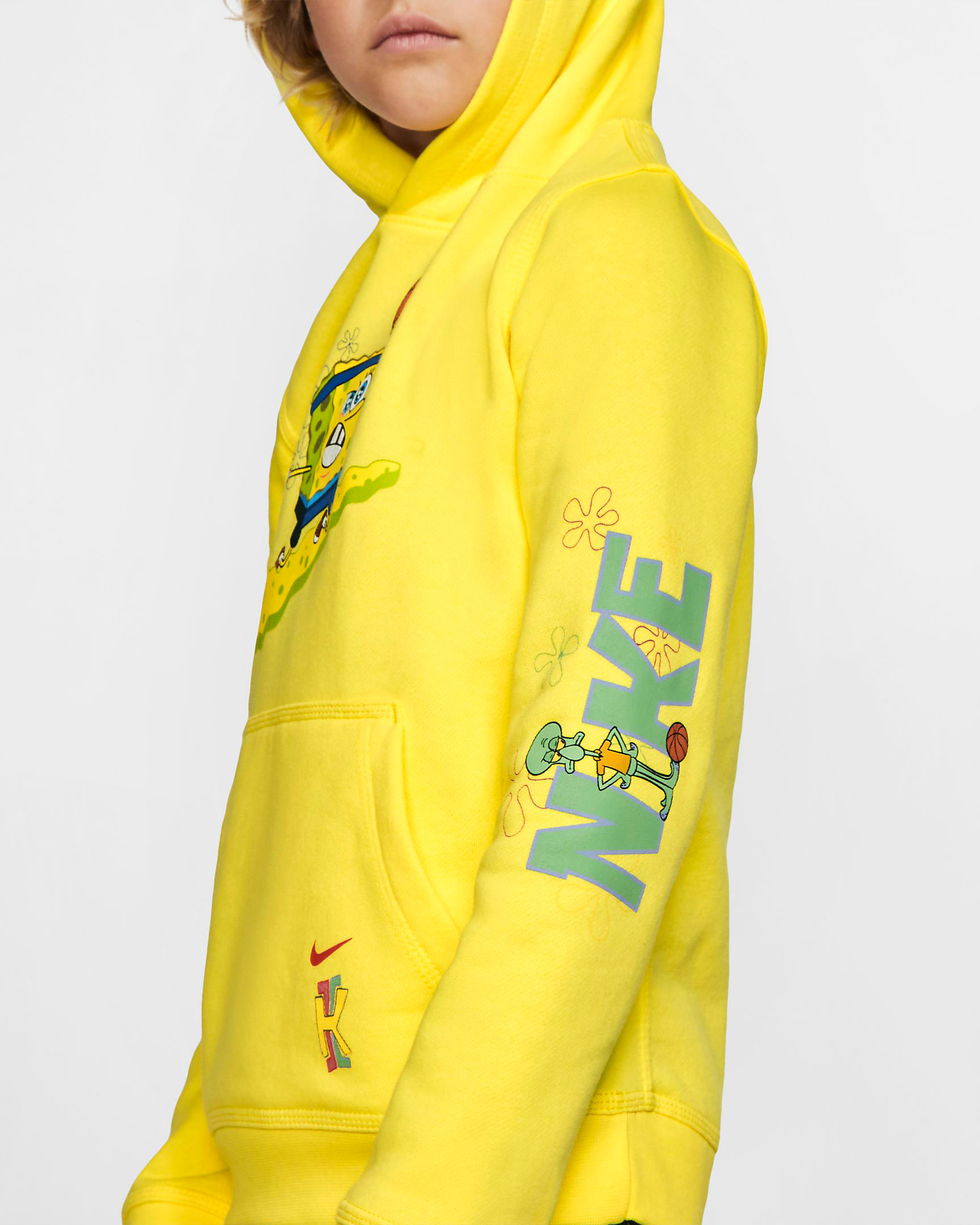 nike spongebob hoodie yellow