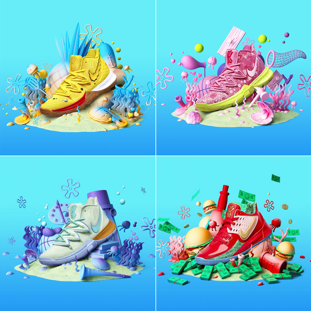 kyrie spongebob full collection