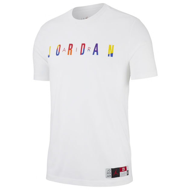 t shirt jordan multicolor