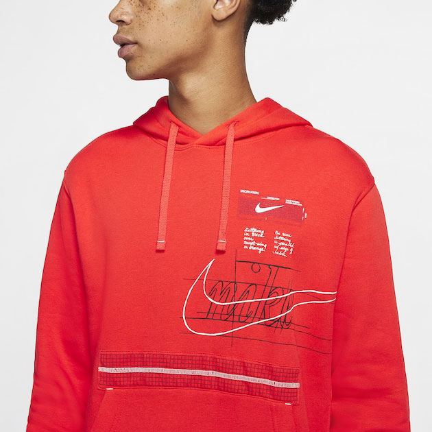 nike story of the swoosh pullover hoodie