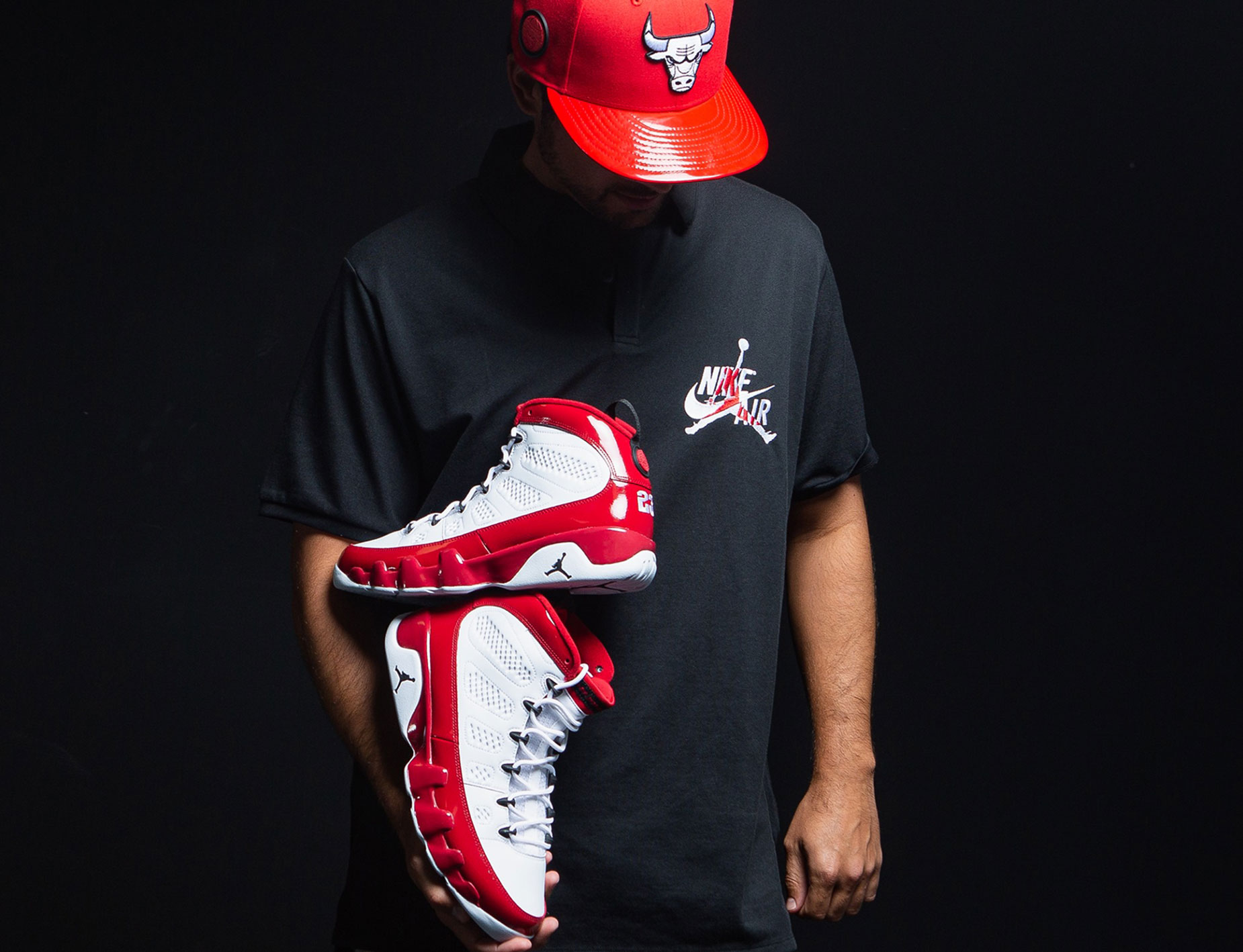 red and white jordan outfit