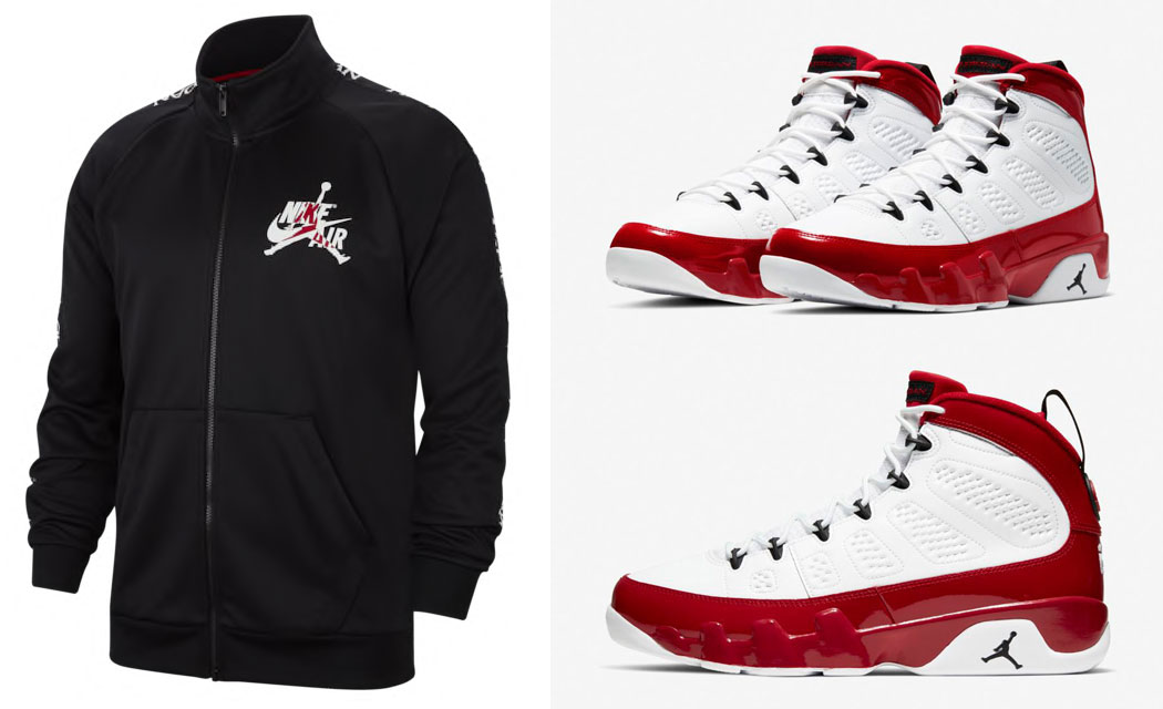 Air Jordan 9 White Gym Red Jackets to 