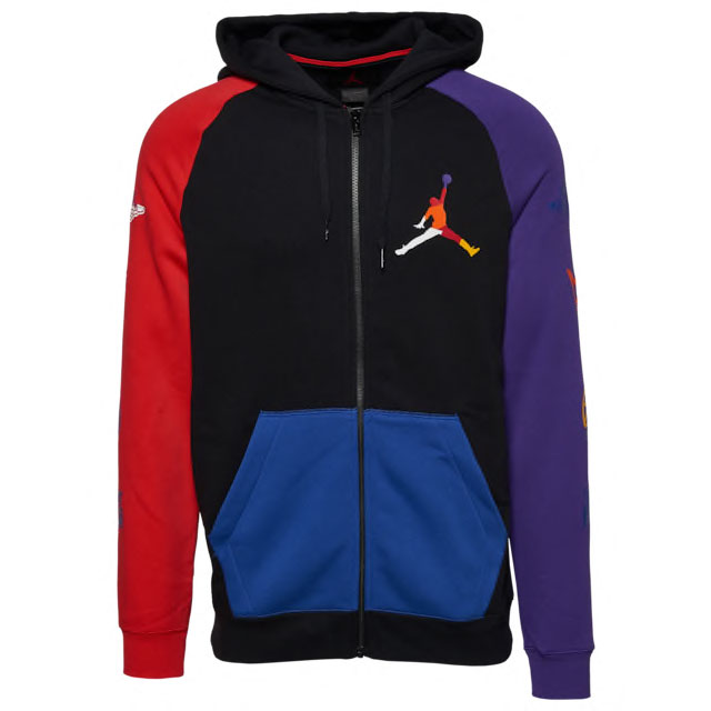 multi color jordan hoodie