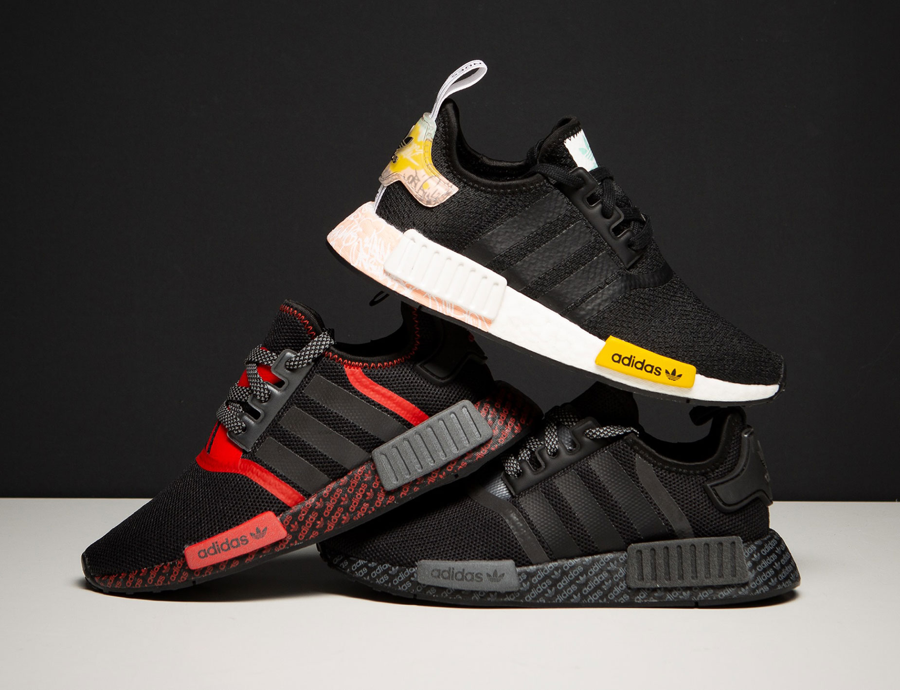 adidas NMD R1 Stripes Black White For Sale The Sole Line