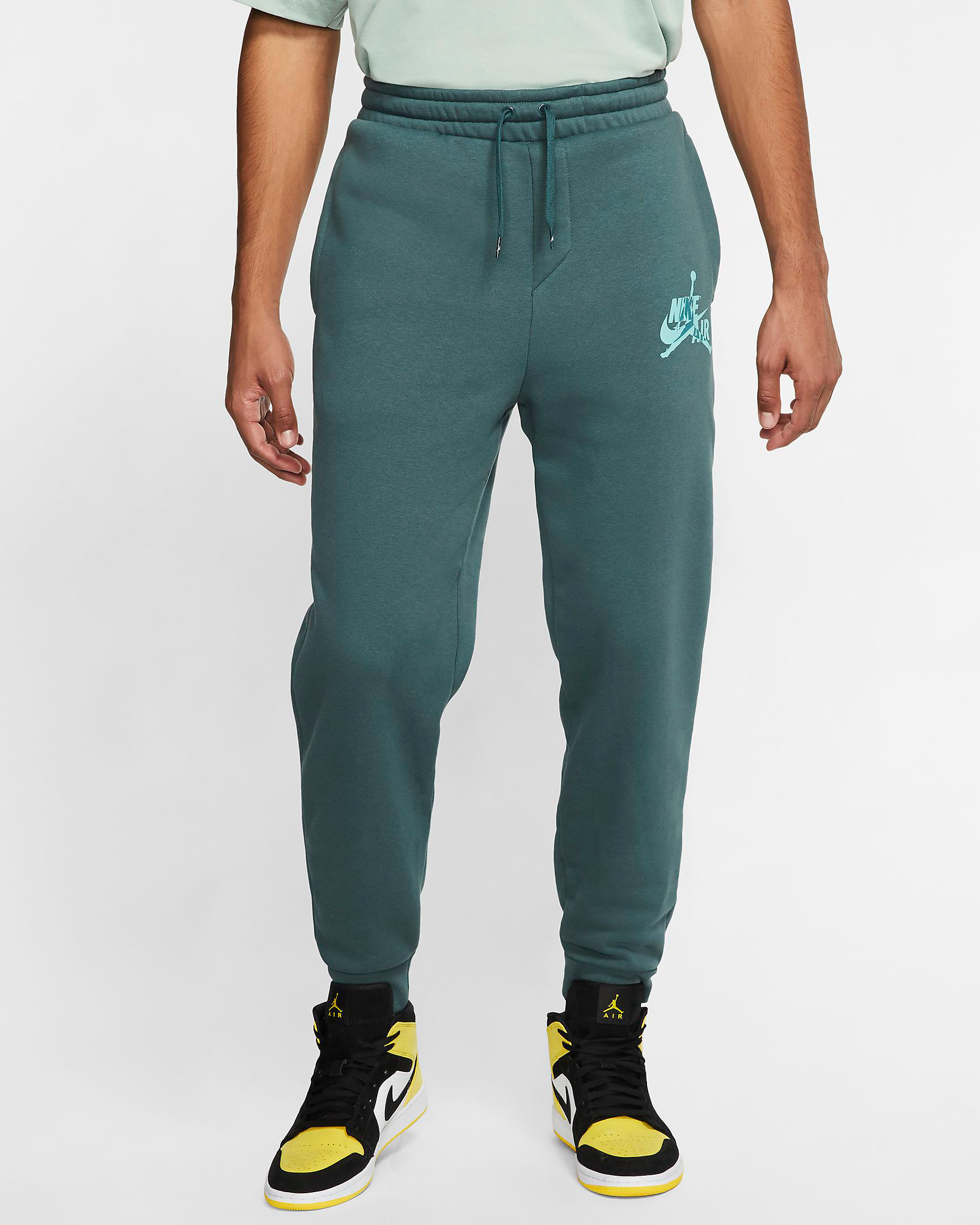 Air Jordan 5 and 13 Island Green Pants 