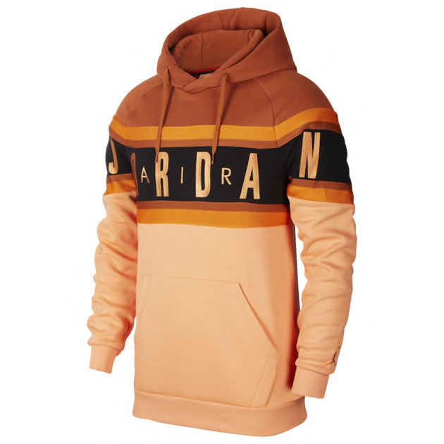 orange air jordan hoodie