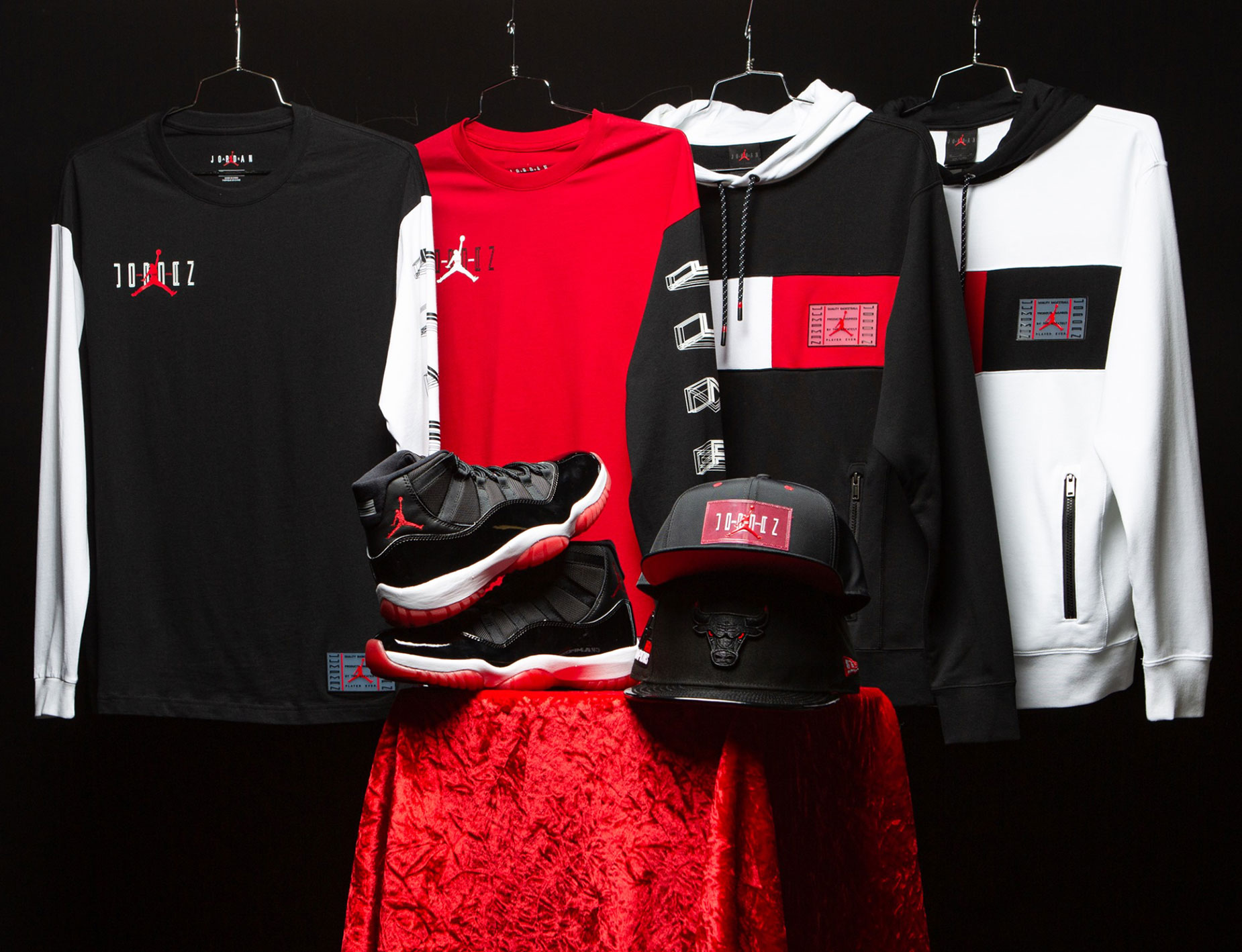 air-jordan-11-black-red-bred-clothing-hats