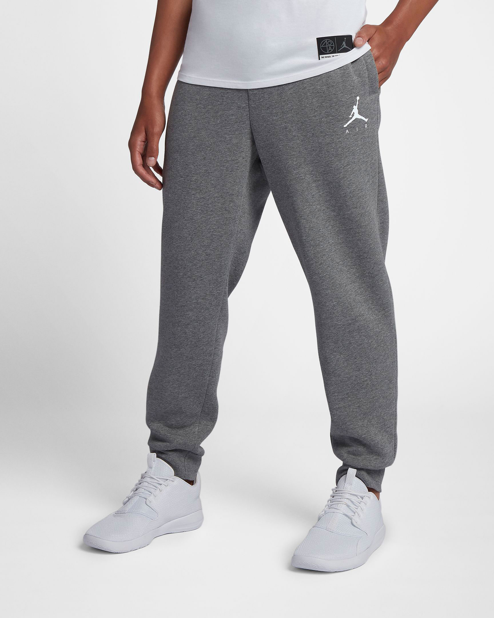 air-jordan-12-dark-grey-white-pants-match
