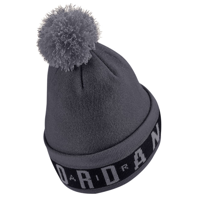 jordan-12-dark-grey-beanie-hat-2