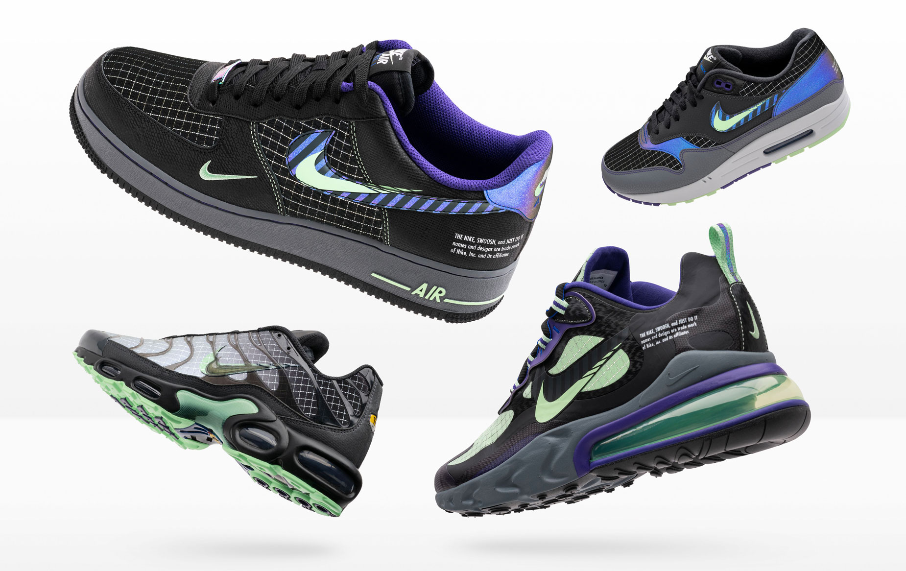 nike evolution of the swoosh shoes