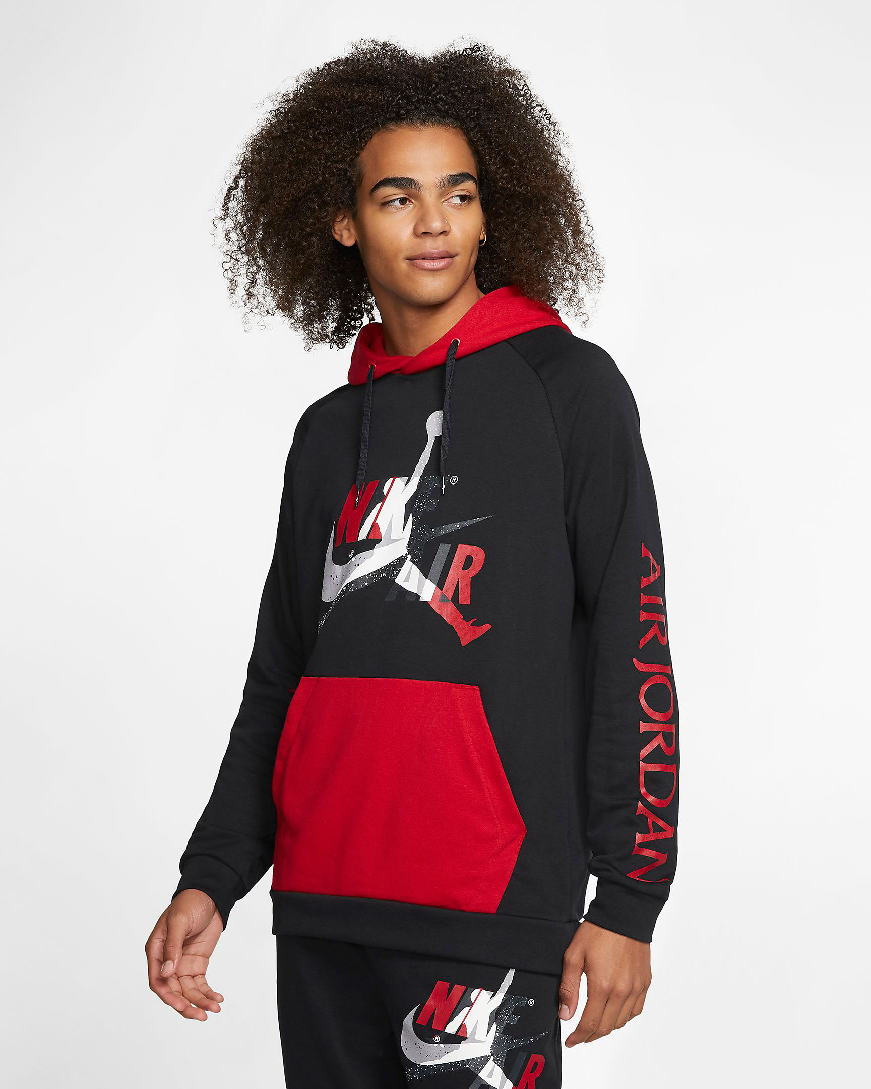 jordan-jumpman-classics-hoodie-black-red-cement-grey