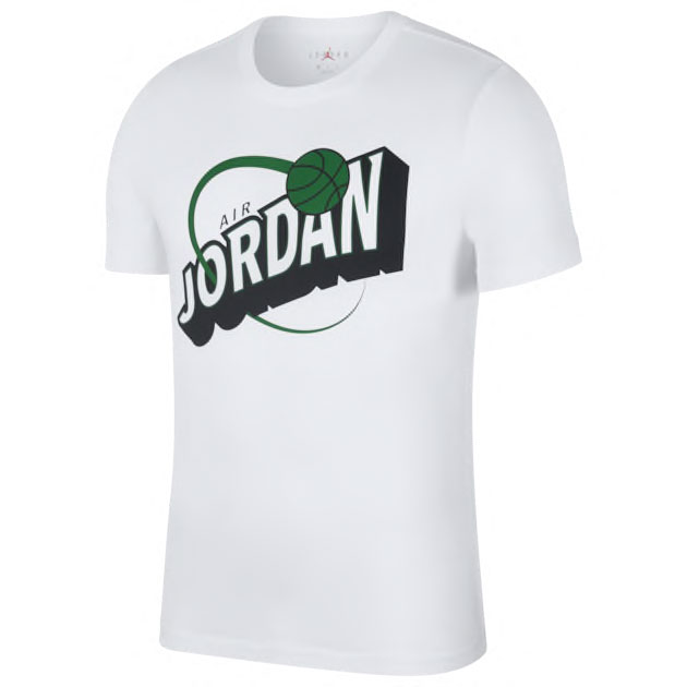 green and white jordan shirt